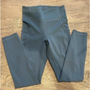 Blue Lululemon Leggings with Pockets